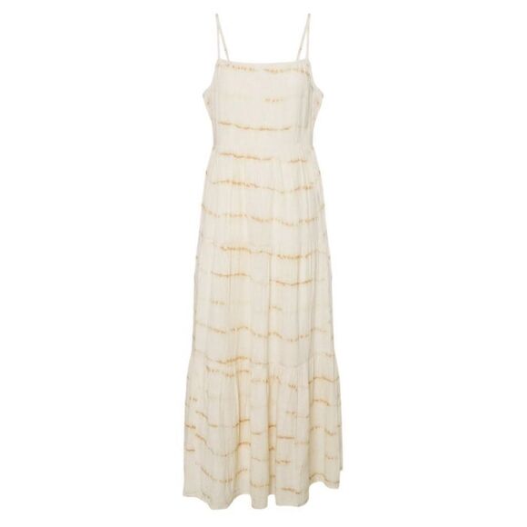 Gap Tye Dye Beige Maxi Linen Blend Dress(Size 8) - Picture 2 of 6